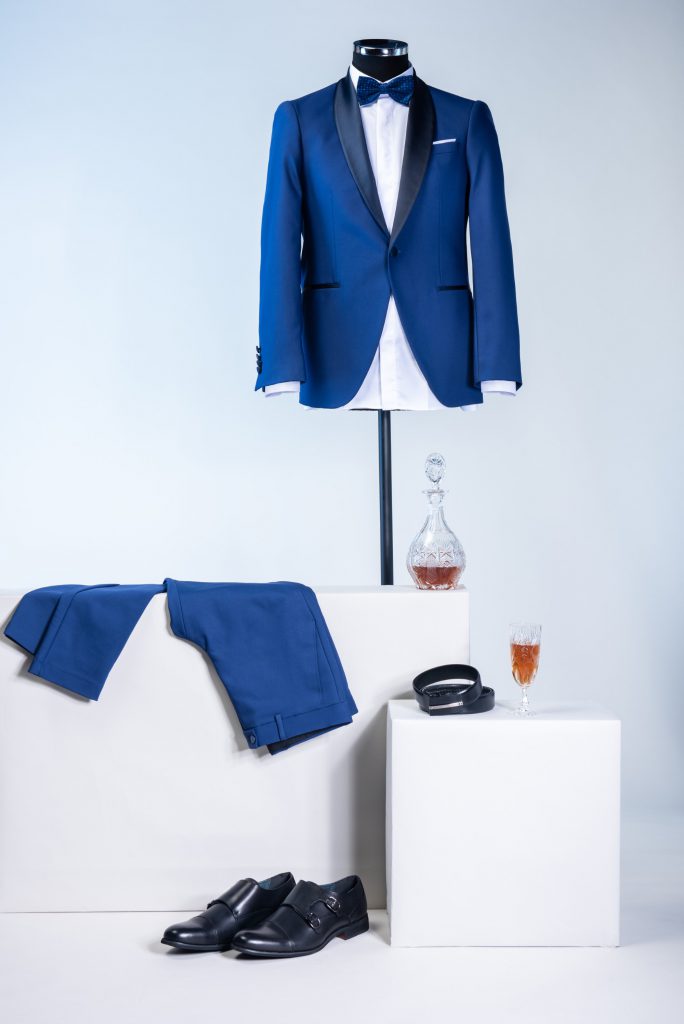 חליפת חתן טוקסידו כחול